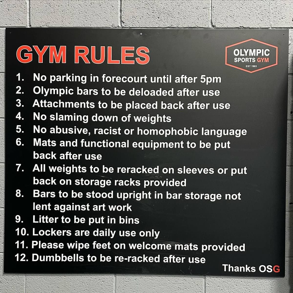 Old school gym atmosphere